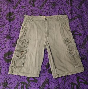 Men's Gray Cargo Shorts Size 36